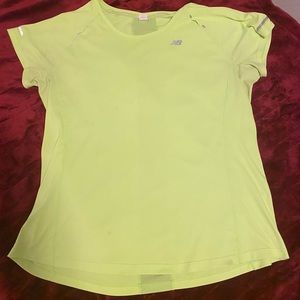 New Balance HiViz dri fit shirt